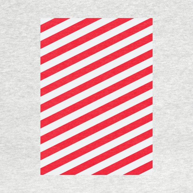 Arsenal Red and White Angled Stripes by Culture-Factory